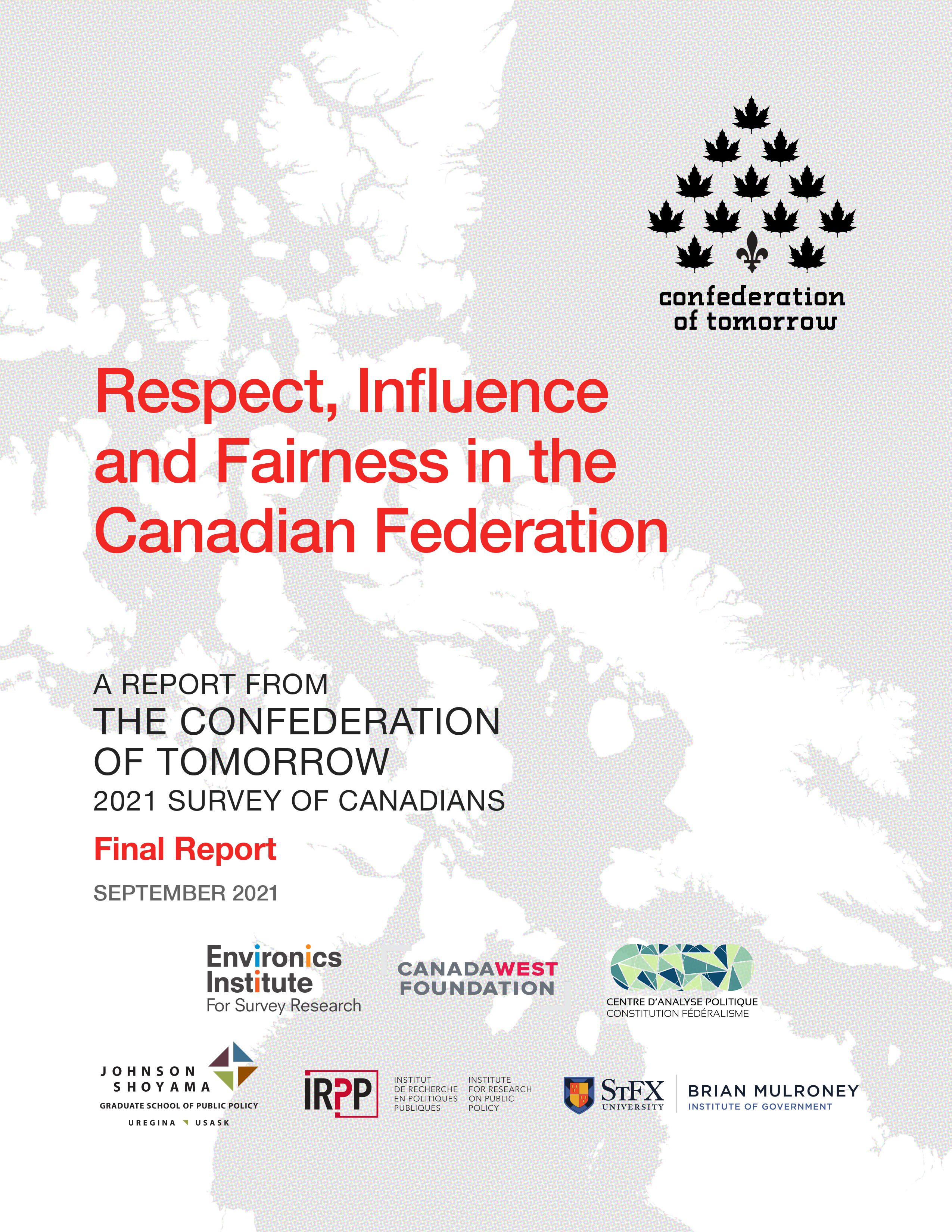 A Report From The Confederation Of Tomorrow 2021 Survey Of Canadians
